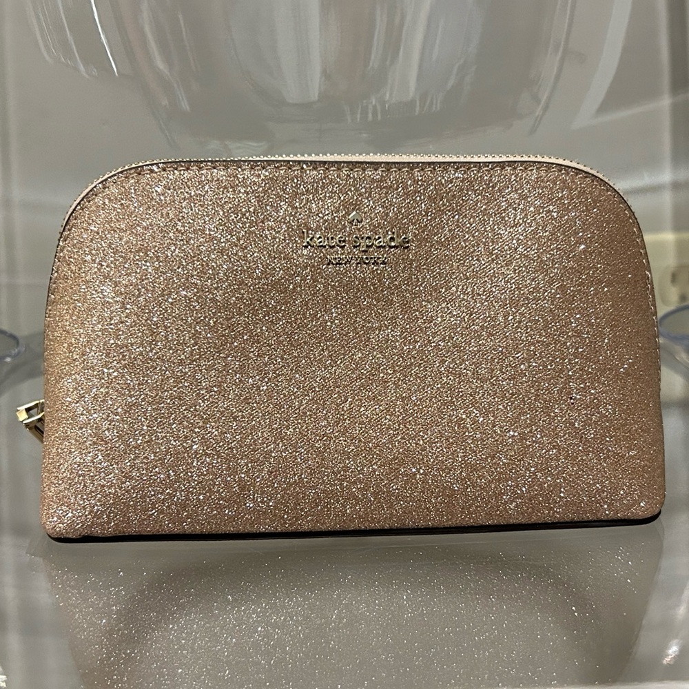 Kate Spade Shimmy Glitter Small Cosmetic Case